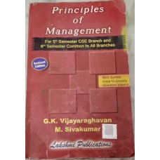 Principles of Management by G.K.Vijayaraghavan &  M.Sivakumar