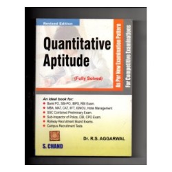 Quantitative Aptitude for Competitive Examination by Dr.R.S.Aggarwal