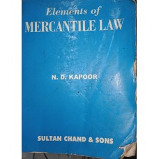 Elements of Mercantile Law by N.D.Kapoor