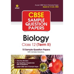 Arihant CBSE Sample Question Papers Biology Class 12th For Term 2