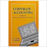 Corporate Accounting volume Two by Prof.T.S.Reddy & Dr.A.Murthy