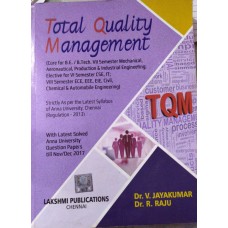 Total Quality Management by Dr.V.Jayakumar & Dr.R.Raju
