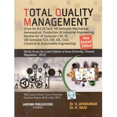 Total Quality Management By Dr.V.Jayakumar, Dr.R.Raju, Lakshmi Publications