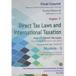 Direct Tax Laws and International Taxation  (Module - 3)