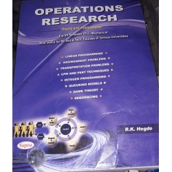 Operation Research by R.K.Hegde