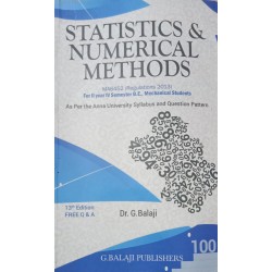 Statistics & Numerical Methods by Dr.G.Balaji