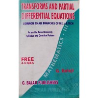 Transforms And  Partial Differential Equations by G.Balaji