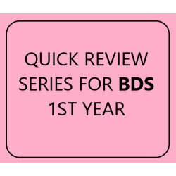 Quick Review series for BDS 1st Year by Jyotsna Rao