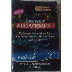 Allied Mathematics-1 - Prof.A.Chandrasekaran , D.Nithya