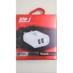  SMJ DUAL USB MOBILE CHARGER 2.4 AMP | MOBILE ACCESSORIES