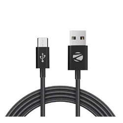 ZEBRONICS Zeb -UMC100 Fast Charging Micro USB 2.0 Data Cables - Black | MOBILE CHARGER | ACCESSORIES | FILE TRANSFER