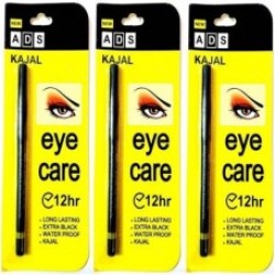 ADS Eyecare Kajal Pencil 12 Hour Extra Black Long Lasting Water Proof Kajal