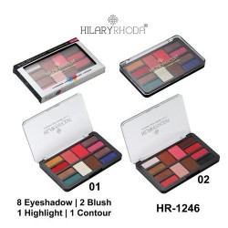 Hilary Rhoda 8 Eye Shadow, 2 Blush, 1 Highlight, 1 Contour