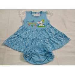 Sweety Baby Girl Frock-Blue