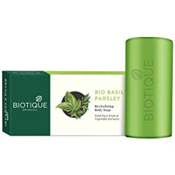 Biotique Basil And Parsley Revitalizing Body Soap, 150g