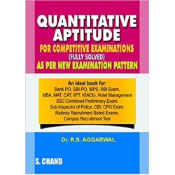 Quantitative Aptitude for Competitive Examination by Dr.R.S.Aggarwal