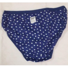Women's Printed Life Style Lingerie Panties - L Size - Dark Blue