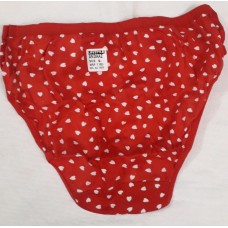 Women's Printed Life Style Lingerie Panties - L Size - Red