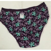 Women's Printed Life Style Lingerie Panties - XXL Size - Violet