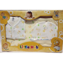 Little Hub 4 Piece Born Unisex Babie's Gift Set