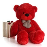 Soft Teddy Bear 5 Feet-Red Soft Teddy Bear 5 Feet-Red